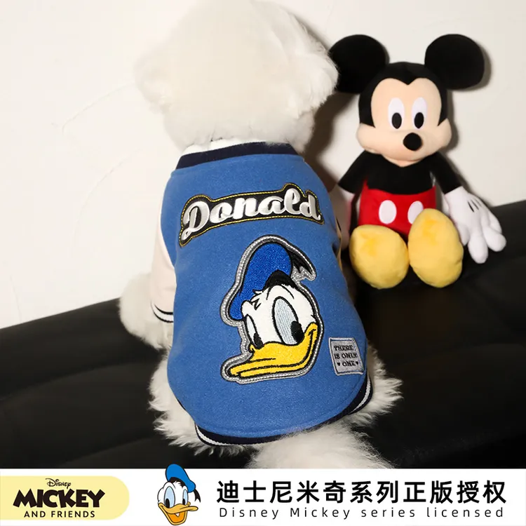 Disney/迪士尼米奇系列宠物棒球服猫猫狗狗衣服小狗衣服宠物衣服