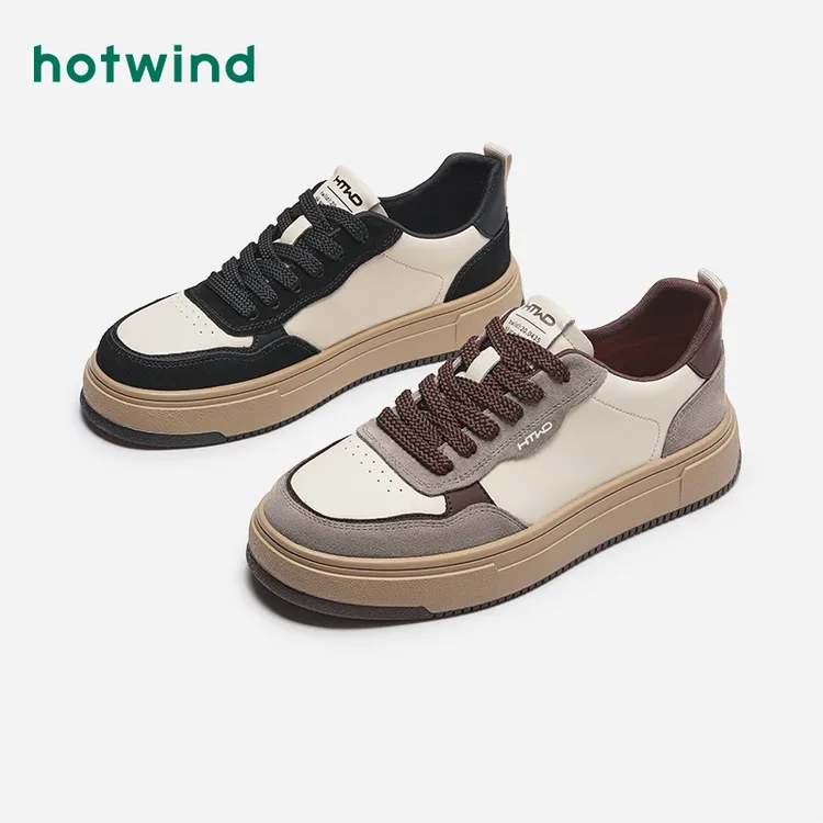 热风2024年春季新款男士时尚休闲鞋H13M4117休闲男鞋