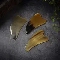 （志）牛角刮脸板一对
