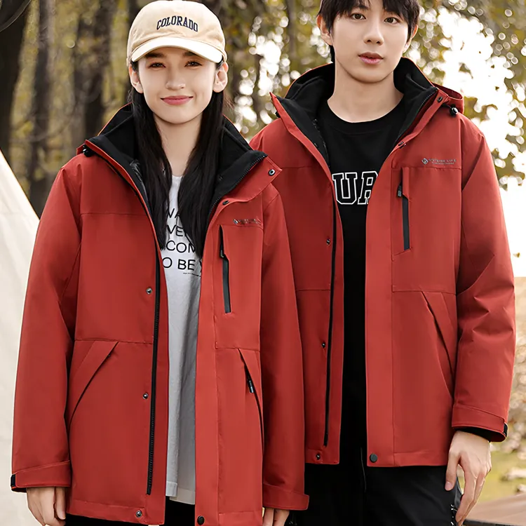 鹅绒服双面穿保暖内胆可拆卸休闲三合一春秋冬季82602