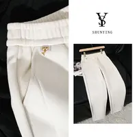 【仟娜】超好穿~高品质~高腰显瘦香蕉裤加绒加厚休闲裤SY66XXK9026