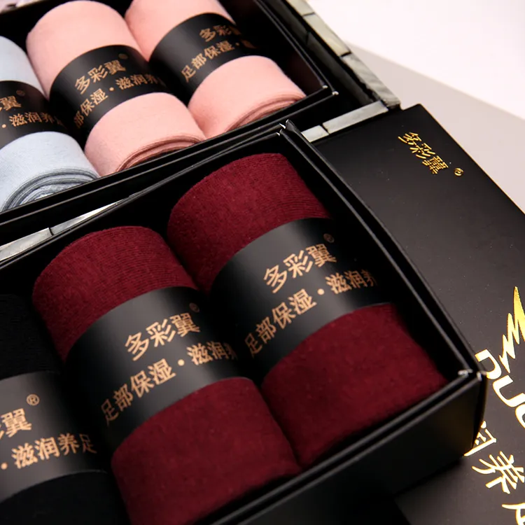 女款防裂袜松口足跟棉布款棉袜养脚防臭脚干裂老茧柔软女士足裂袜