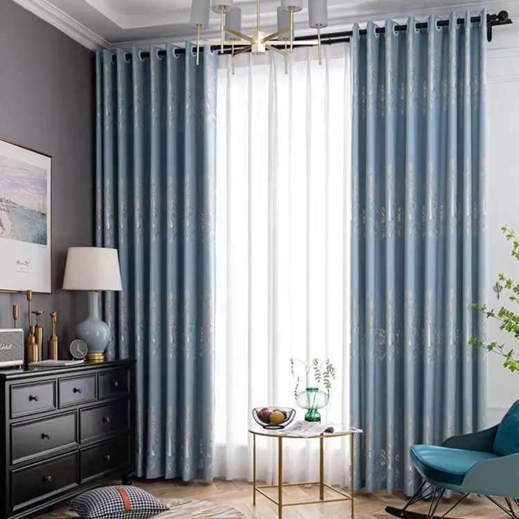 《发财树》新款高档简约现代家用遮光竹节棉2025卧室窗帘落地成品