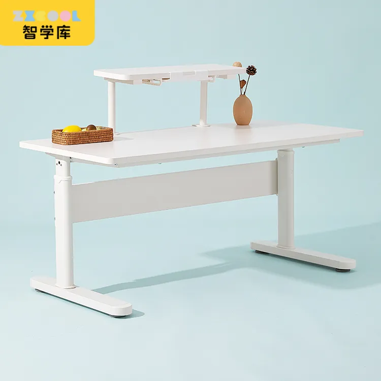 智学库【★】极简学习桌可升降实木简约家用儿童书桌写字桌电脑桌