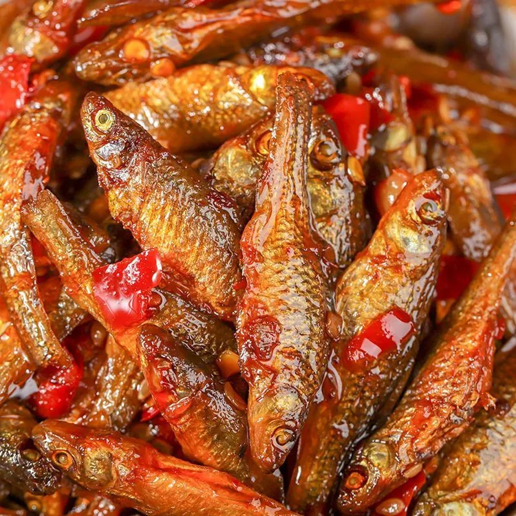 香辣柴火鱼下饭菜香辣鱼仔开盖即食火焙鱼淡水鱼拌饭拌面瓶装