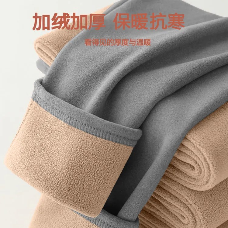 秋冬新款羊羔绒小个子打底裤女士加绒加厚外穿绒裤高腰保暖裤秋裤