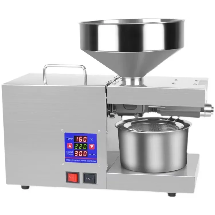 SUNZ/香威新款K38家用大号不锈钢榨油机花生芝麻等多功能免炒料