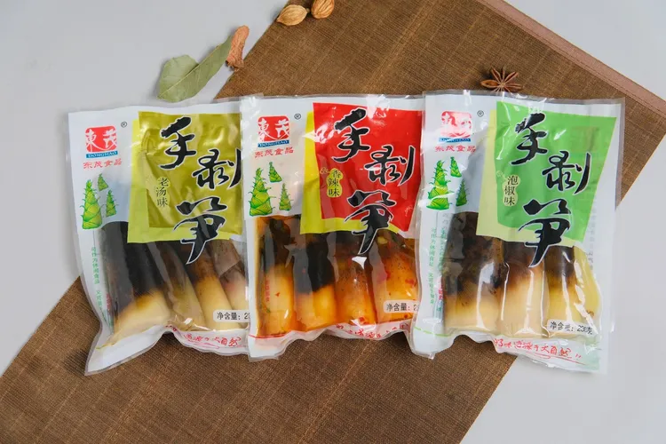 网红鲜嫩天目嫩笋芽微辣，开袋即食，低脂低卡