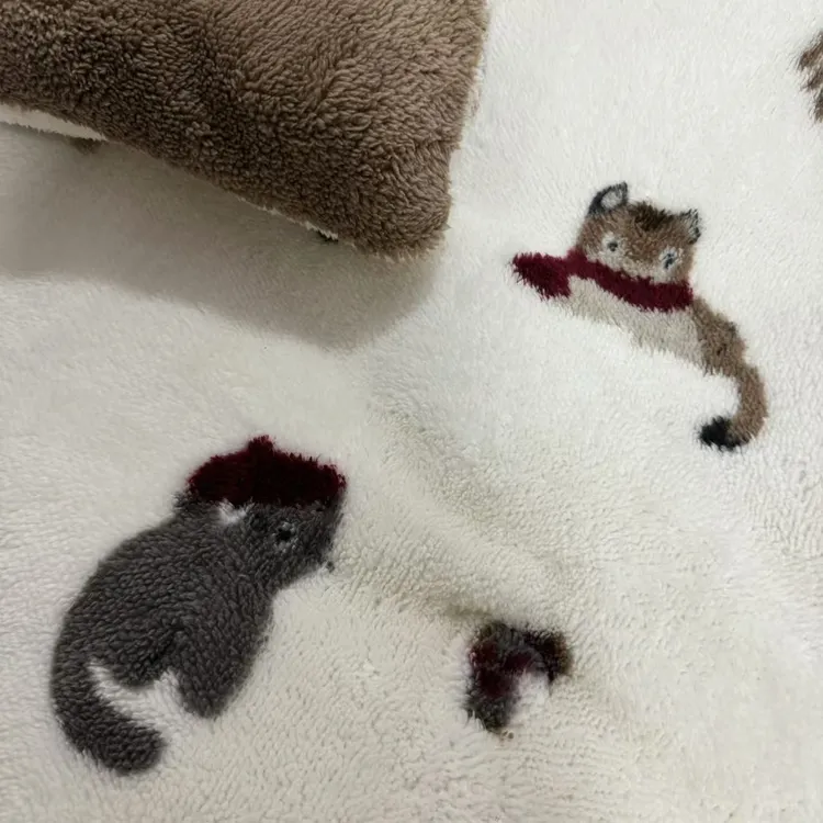 【树叶卡通被】150三层加厚舒棉绒居家加厚冬被