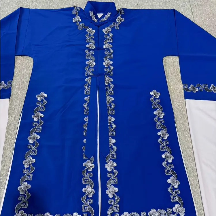 双绉青衣披秦香莲京剧豫剧专用戏曲服装蓝色舞台戏曲表演服