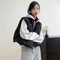 7060-韩版(两色)短款羽绒马夹
