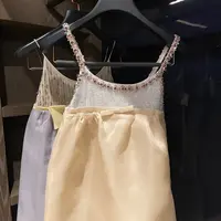 TUTU【高级定制】生日宴会礼服夏季显瘦气质手工水钻连衣裙#328