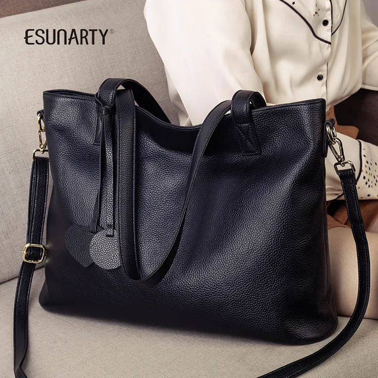 托特包包女2025新款大容量通勤手提包女士真皮腋下单肩斜挎大包