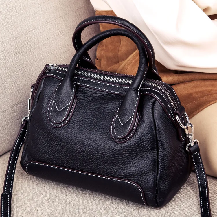 手提斜挎包包女款2025新款真皮牛皮时尚女包大容量女士单肩妈妈包