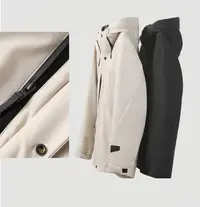 晓夏自制 "极寒冲锋鹅绒服"男女同款 三防十墨烯户外连帽羽绒服
