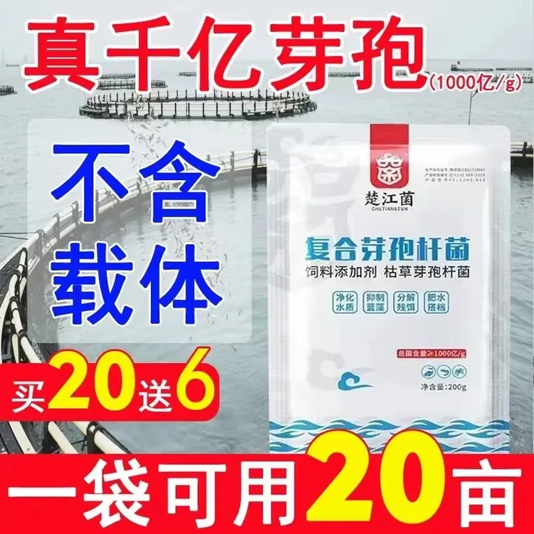 【楚江菌】千亿复合芽孢有机质水产养殖用药通用降氨氮鱼池净水剂