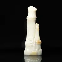 一心印社 篆刻 天然老挝石 竹节 雕工 异形章2.8*4.2*8CM