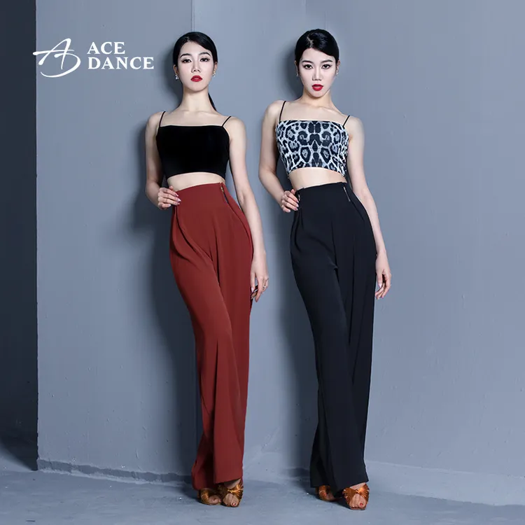 ACEdance拉丁舞摩登舞专业女成人腰间双侧拉链设计款舞裤DA271
