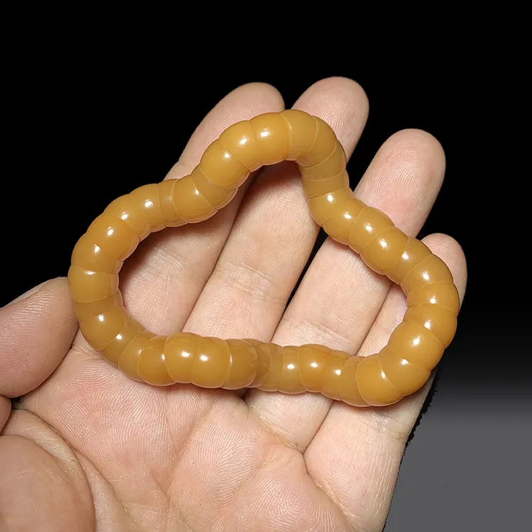 正品风化菩提根大肠风化老果菩提根打磨猪大肠手串绕指柔手串精品