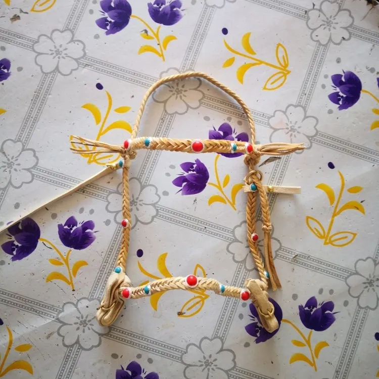 纯牛皮骑马嚼子笼头   嚼子挂  水勒  马具马术用品