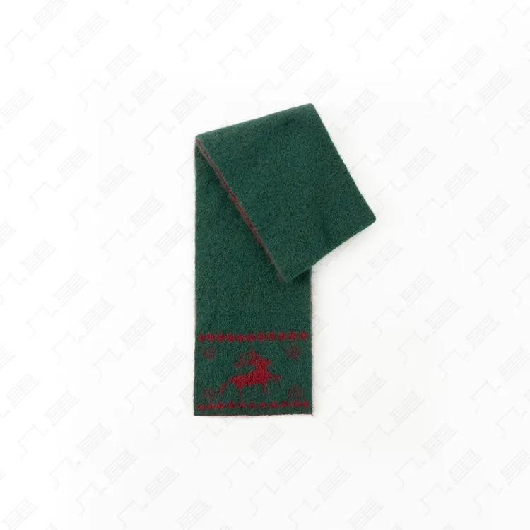 几里与麻【圣诞奇遇】小鹿图案限定针织围巾 1112818