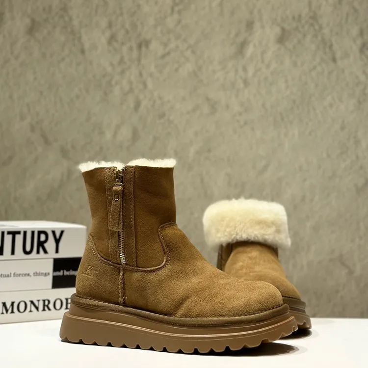 2024冬季新款皮毛一体舒适保暖雪地靴潮