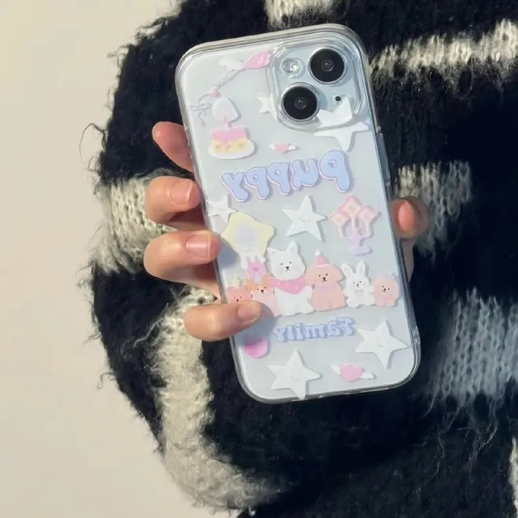 小狗生日派对iPhone13/14pro小红书同款x/xs苹果11/12PRO透明15软