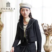 【许半夏推荐】FEXATA斐格思上衣女海军风短款外套减龄洋气上衣