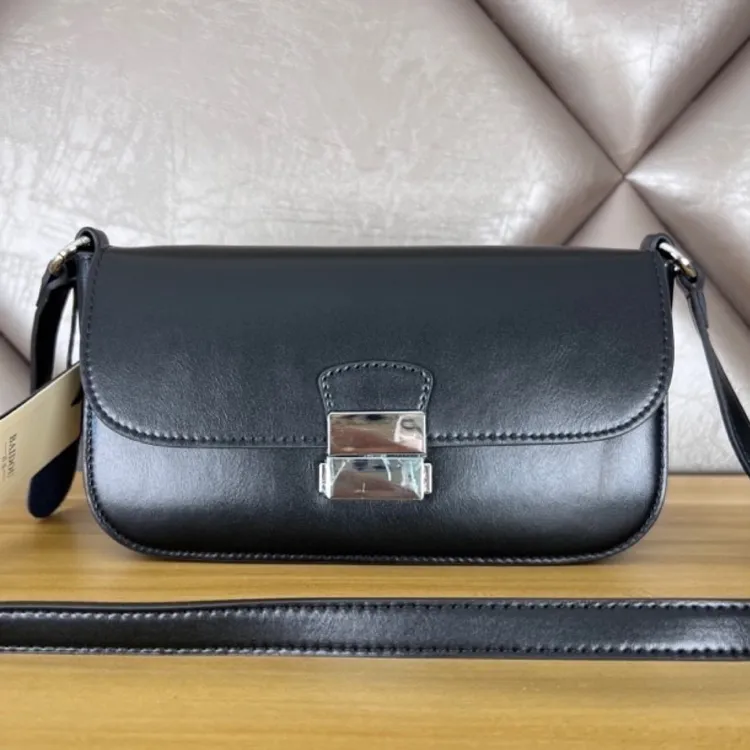 【二层牛皮】真皮两条肩带轻奢时尚牛皮女士斜跨包腋下包肩包潮流