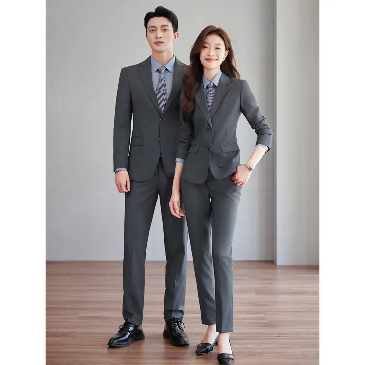 男女同款2025春秋季新款西装套装房地产结婚商务正装西服女工作服