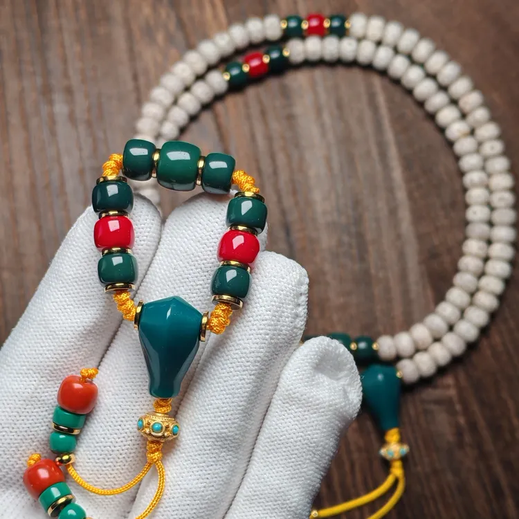 雪巴套装顶腰珠三通弟子珠金刚星月百香108配饰一个装扮套餐