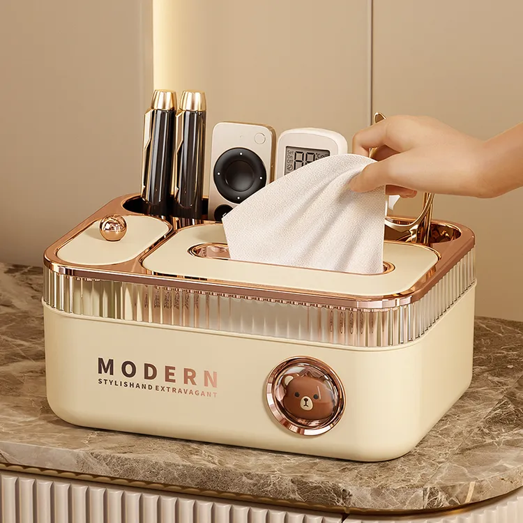 桌面纸巾盒家用客厅茶几纸抽盒子轻奢高档抽纸盒餐桌餐巾纸收纳盒