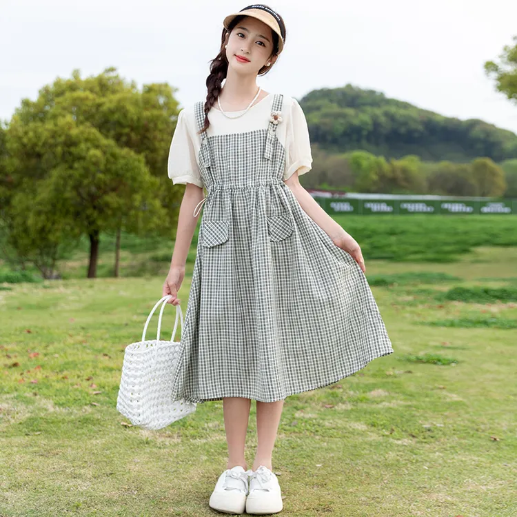 女童连衣裙2025新款夏装中大童洋气网红公主裙女孩夏季时髦裙子潮