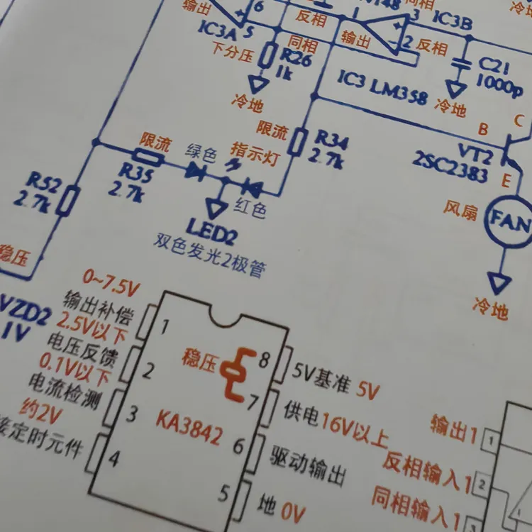 30张中文标注彩色绘图纸