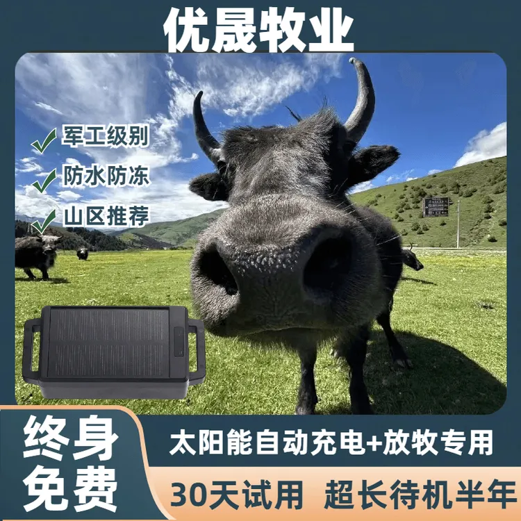 牛羊追踪神器 gps定位器防丢卫星北斗山区放牧动物专用远程跟踪器