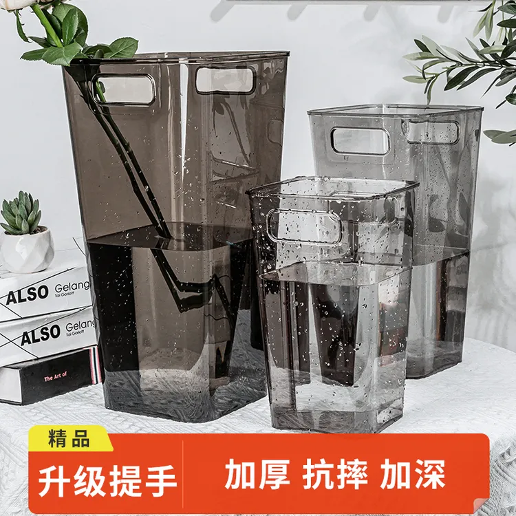 花瓶插花水养亚克力透明花瓶醒花桶深水家用亚克力花店专用醒花桶