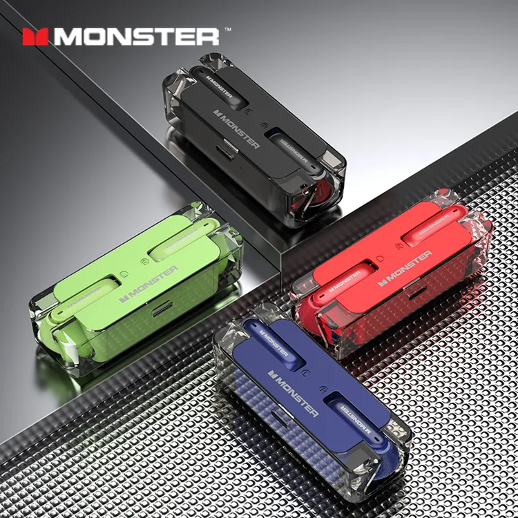 MONSTER/魔声正品XKT08 开放式机舱 真无线降噪蓝牙耳机便携迷你