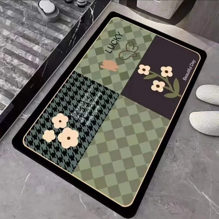 垫浴室厨房入户门卫生间吸水防滑脚垫入户家用地毯门垫浴室吸水垫