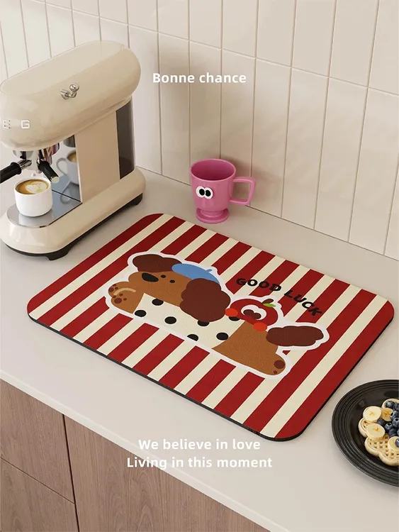 厨房沥水垫厨房小工具厨房专用吸水垫厨房纳帕皮吸水垫