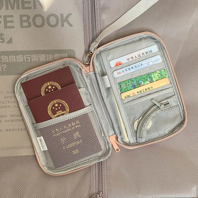 护照收纳包签证登机牌证件保护套防水便携出国旅游旅行卡包护照夹