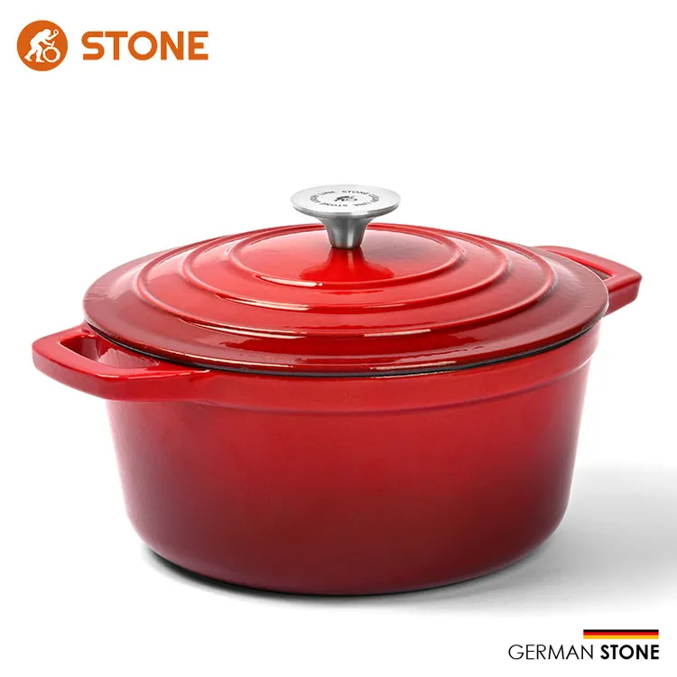 stone/司顿铸铁珐琅锅汤锅炖锅煮锅煲汤煮面煮粥锅铸铁锅父亲节