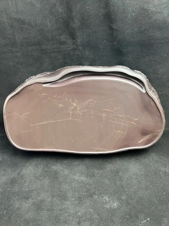 精品端砚《五子登科砚》-坑仔岩，尺寸：16.5x30.3x6.5cm