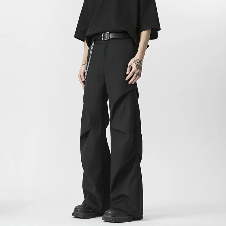 LKTION官方正品 韩版痞帅cleanfit直筒显瘦立体休闲西裤小众设计