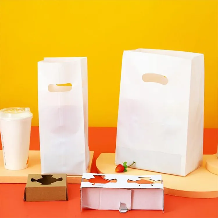 可降解奶茶手提袋一次性环保饮品外卖打包袋单双杯托饮料袋子定制