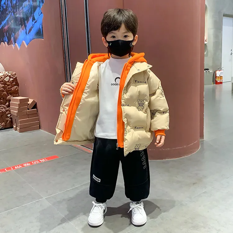 男童棉服外套冬季痞帅洋气儿童痞帅棉衣宝宝冬季时髦加厚保暖棉袄