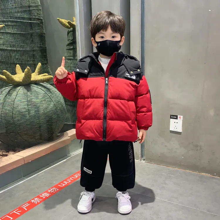 男童冬装棉服2025新款痞帅儿童加厚保暖棉衣外套洋气宝宝冬季棉袄