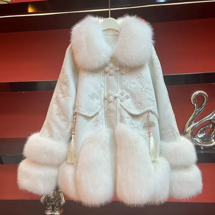 冬季新款韩版毛毛外套时尚穿搭网红气质加厚百搭宽松显瘦女士上衣