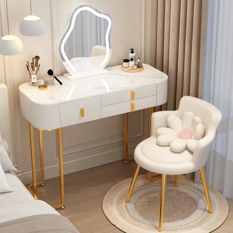 新款轻奢风梳妆台卧室简约现代化妆桌网红ins风化妆台小户型家用