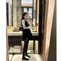 【花花公主裙】冬季波点公主风蝴蝶结背心裙-DQ55626