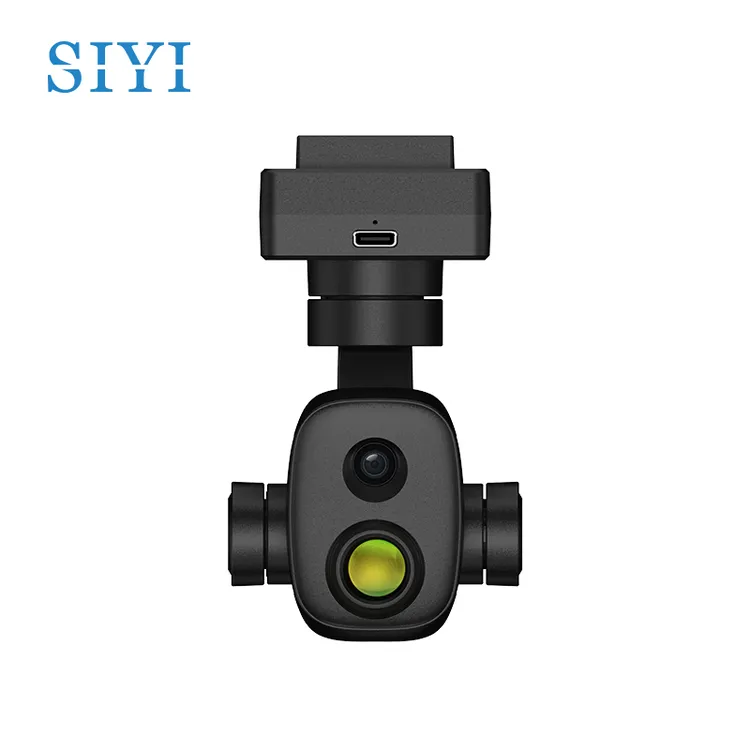 SIYI思翼ZT6迷你双光吊舱640*512高分热成像测温4K可见光云台相机